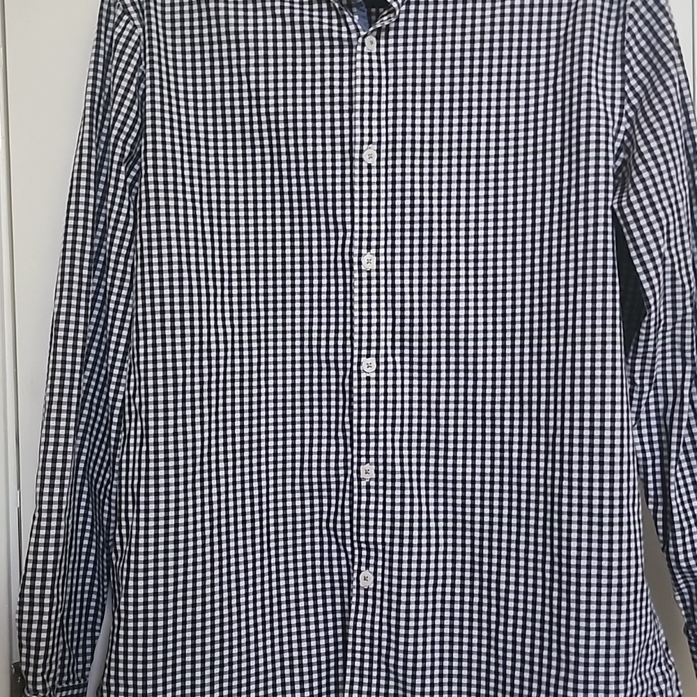 Original Penguin Heritage Slim Fit Shirt Neck Size 16 34/35 - Picture 3 of 9